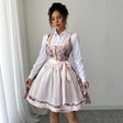 Fashionable floral bouquet waist long skirt dress - V.I.P Digital Presence