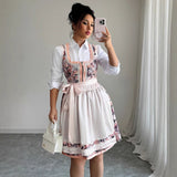 Fashionable floral bouquet waist long skirt dress - V.I.P Digital Presence