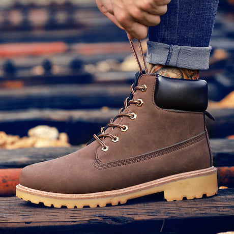 Fashionable high top Martin boots for men casual Baotou workwear shoes autumn and winter men's boots - V.I.P Digital Presence