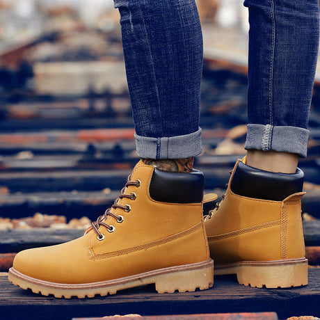 Fashionable high top Martin boots for men casual Baotou workwear shoes autumn and winter men's boots - V.I.P Digital Presence