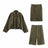 Fashionable lazy suede jacket bomber jacket shorts back skirt jacket set - V.I.P Digital Presence