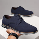 Fashionable men's white sole widened carved leather shoes for men - V.I.P Digital Presence