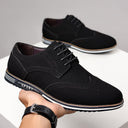 Fashionable men's white sole widened carved leather shoes for men - V.I.P Digital Presence