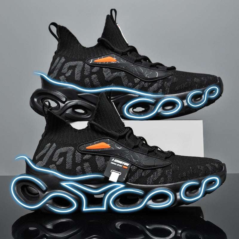 Fashionable new casual shoes, running shoes fly woven outer wear, knife edge shoes, comfortable sports shoes, trendy men's shoes - V.I.P Digital Presence