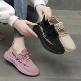 Fashionable running shoes with soft soles trendy fly woven mesh Korean version casual sports single shoes - V.I.P Digital Presence