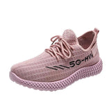 Fashionable running shoes with soft soles trendy fly woven mesh Korean version casual sports single shoes - V.I.P Digital Presence
