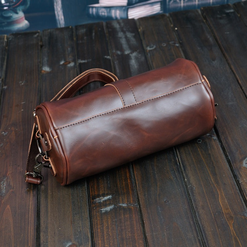 Fashionable Single Shoulder Cylinder Bag Retro Trendy and Personalized Creative Cylinder Bag - V.I.P Digital Presence