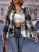 Fashionable women's clothing elegant commuting woolen suit slim fit jacket - V.I.P Digital Presence
