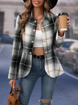 Fashionable women's clothing elegant commuting woolen suit slim fit jacket - V.I.P Digital Presence