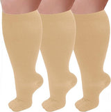 Fat and enlarged black fat compression socks super wide calf and knee length socks men's and women's pressure socks 2XL-7XL - V.I.P Digital Presence