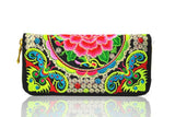 Features embroidered Womens purses Upscale Fashion Ladies Wallet Long section Wallets Embroidery purse Support - V.I.P Digital Presence