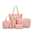Fish bone patterned bun mother bag six piece set, single shoulder diagonal cross portable bun mother bag - V.I.P Digital Presence