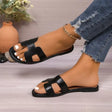 Flat bottomed comfortable one-piece cool slippers fashionable women's one foot sandal - V.I.P Digital Presence