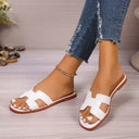 Flat bottomed comfortable one-piece cool slippers fashionable women's one foot sandal - V.I.P Digital Presence