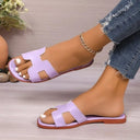 Flat bottomed comfortable one-piece cool slippers fashionable women's one foot sandal - V.I.P Digital Presence