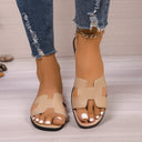 Flat bottomed comfortable one-piece cool slippers fashionable women's one foot sandal - V.I.P Digital Presence