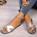 Flat bottomed comfortable one-piece cool slippers fashionable women's one foot sandal - V.I.P Digital Presence