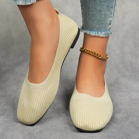 Flat bottomed lazy single shoe women's flying woven breathable casual versatile bean shoes - V.I.P Digital Presence
