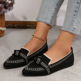 Flat sole single shoe women's set feet bow shallow mouth lazy work shoes - V.I.P Digital Presence