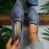 Flat sole single shoe women's set feet bow shallow mouth lazy work shoes - V.I.P Digital Presence