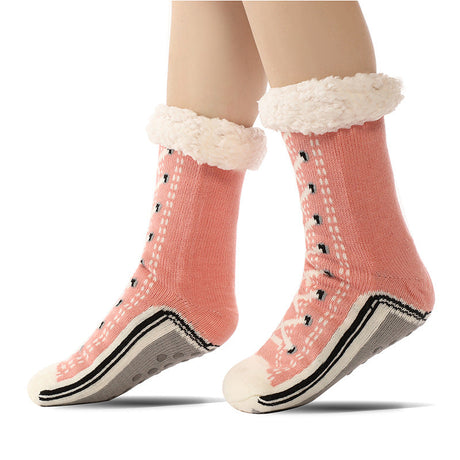 Floor Socks, Lamb Fur, Warm Socks, Postpartum Socks, Home Socks, Sleep Socks, Ultra Thick Plush Women's Socks - V.I.P Digital Presence