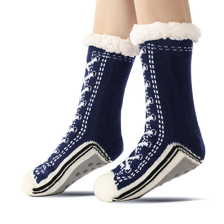 Floor Socks, Lamb Fur, Warm Socks, Postpartum Socks, Home Socks, Sleep Socks, Ultra Thick Plush Women's Socks - V.I.P Digital Presence
