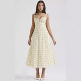 Floral series French summer camisole gentle style dress slimming floral camisole long skirt - V.I.P Digital Presence