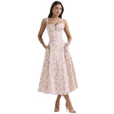 Floral series French summer camisole gentle style dress slimming floral camisole long skirt - V.I.P Digital Presence