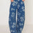 Flower Print Wide Leg Jeans - V.I.P Digital Presence