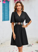 Flutter Sleeve Mini Dress - V.I.P Digital Presence