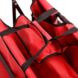 Folding Wagon Garden Shopping Beach Cart (Red) - V.I.P Digital Presence