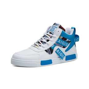 Four Seasons New Men's Casual Shoes Fashionable Outdoor Sports Shoes Trendy High Top Board Shoes - V.I.P Digital Presence