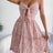 Frill Ditsy Floral Spaghetti Strap Mini Dress - V.I.P Digital Presence