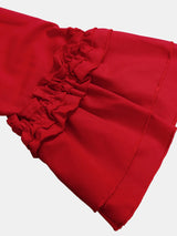 Frill Tie Neck Three-Quarter Sleeve Dress - V.I.P Digital Presence