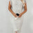 Fringe Openwork Boat Neck Knit Dress - V.I.P Digital Presence