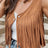 Fringe Snap Down Vest Coat - V.I.P Digital Presence