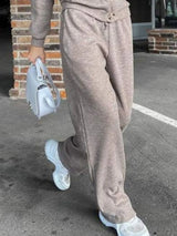 Full Size Button Up Long Sleeve Top and Pants Set - V.I.P Digital Presence