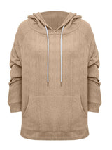 Full Size Drawstring Long Sleeve Hoodie - V.I.P Digital Presence