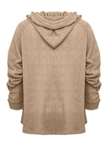 Full Size Drawstring Long Sleeve Hoodie - V.I.P Digital Presence