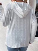Full Size Drawstring Long Sleeve Hoodie - V.I.P Digital Presence