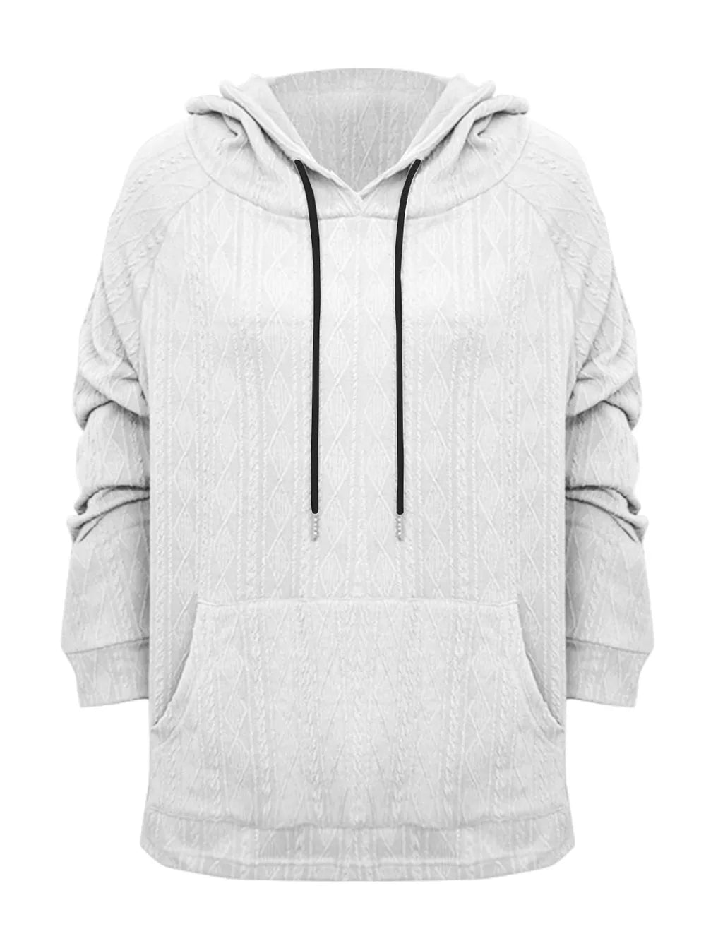 Full Size Drawstring Long Sleeve Hoodie - V.I.P Digital Presence