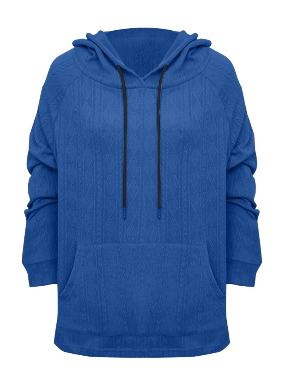 Full Size Drawstring Long Sleeve Hoodie - V.I.P Digital Presence
