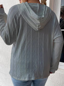 Full Size Drawstring Long Sleeve Hoodie - V.I.P Digital Presence