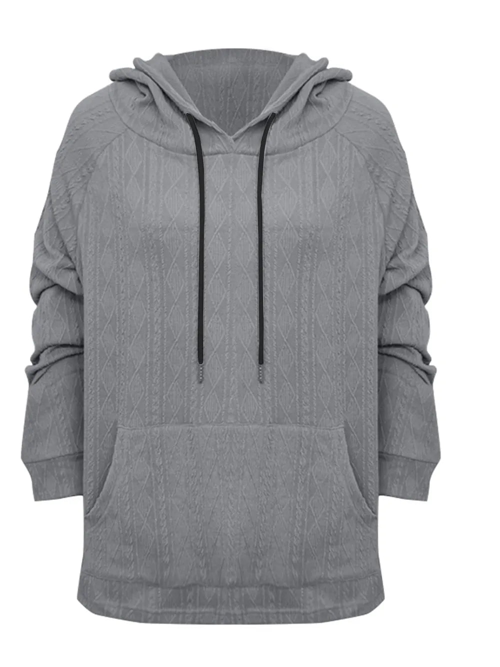 Full Size Drawstring Long Sleeve Hoodie - V.I.P Digital Presence