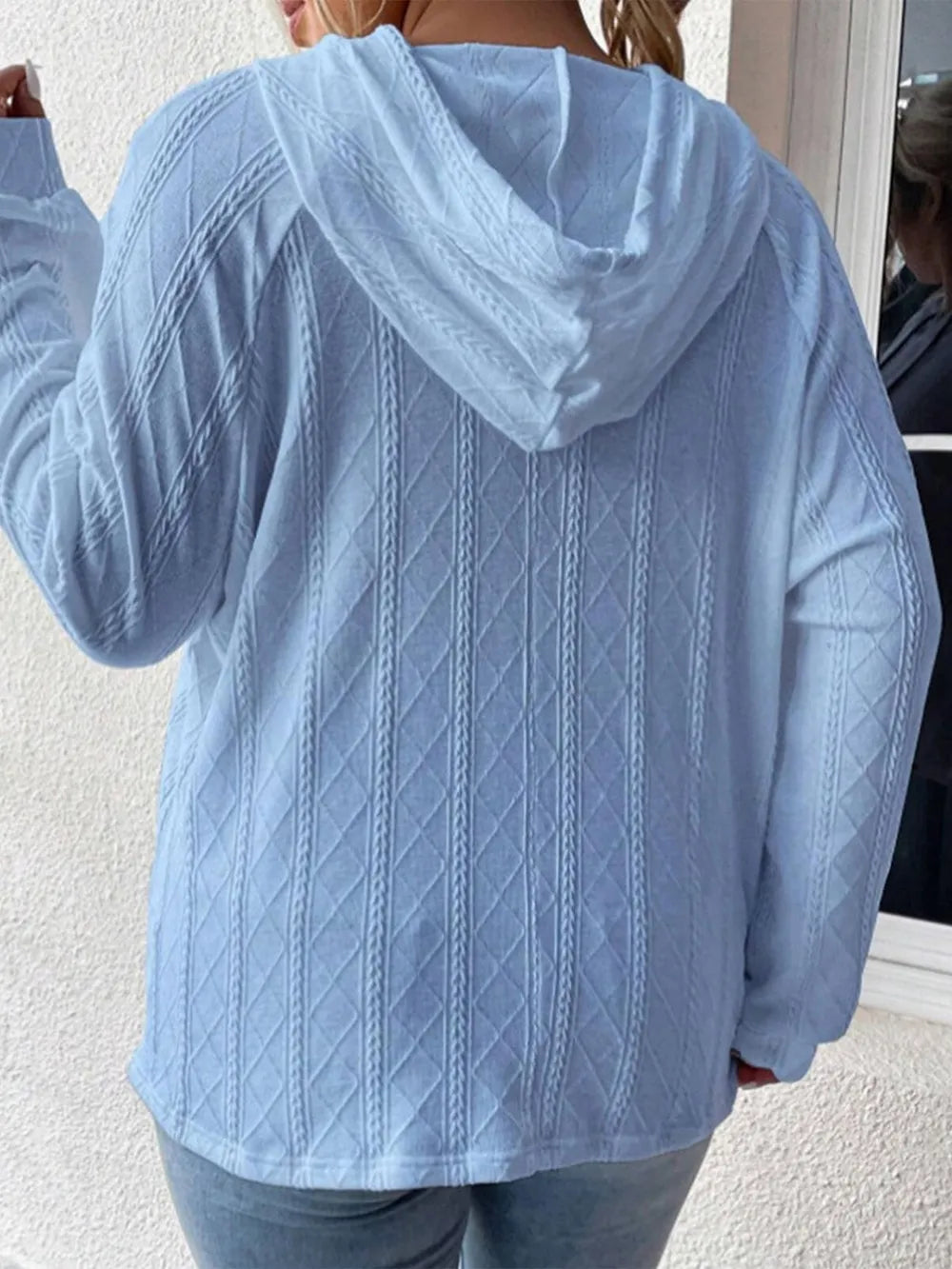 Full Size Drawstring Long Sleeve Hoodie - V.I.P Digital Presence