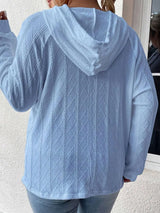 Full Size Drawstring Long Sleeve Hoodie - V.I.P Digital Presence
