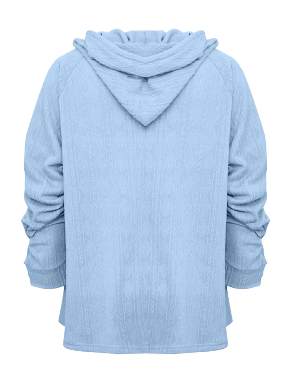Full Size Drawstring Long Sleeve Hoodie - V.I.P Digital Presence