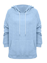 Full Size Drawstring Long Sleeve Hoodie - V.I.P Digital Presence