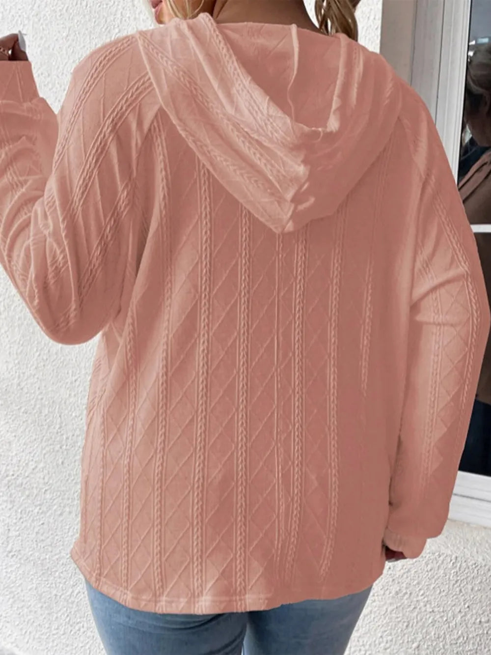 Full Size Drawstring Long Sleeve Hoodie - V.I.P Digital Presence