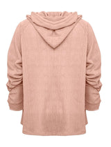 Full Size Drawstring Long Sleeve Hoodie - V.I.P Digital Presence